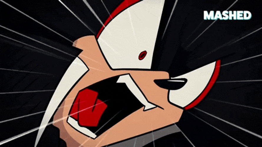 Shadow The Hedgehog Anime Scream GIF
