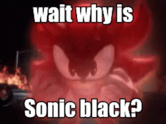 Shadow The Hedgehog Black Sonic GIF