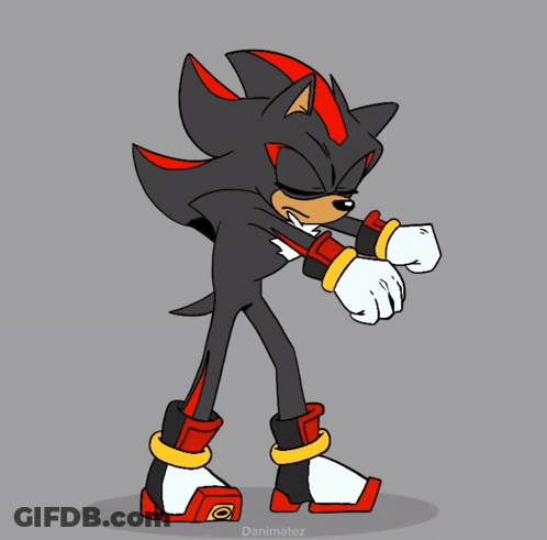 Shadow The Hedgehog Cartoon With Danimatez GIF