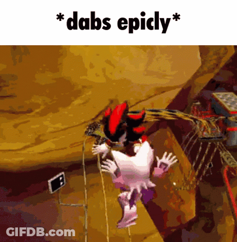 Shadow The Hedgehog Dabs Epicly GIF