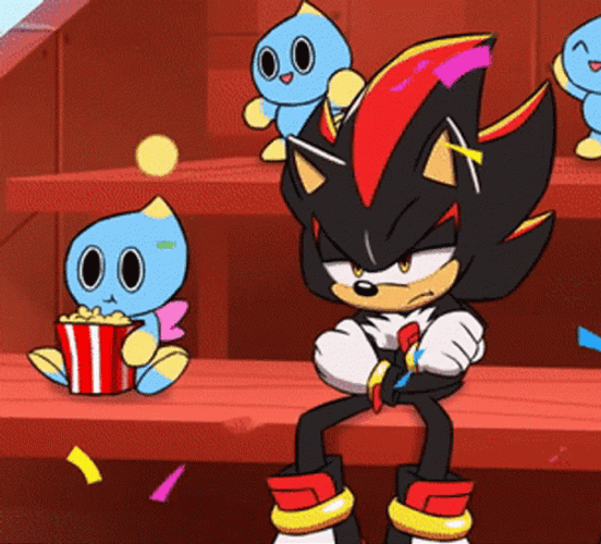 Shadow The Hedgehog Eating Popcorn GIF