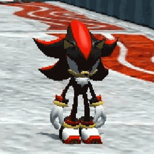 Shadow The Hedgehog Fix Hair GIF