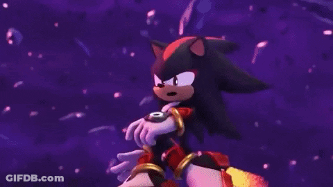 Shadow The Hedgehog Holding Ring Saying Come At Me Bro GIF