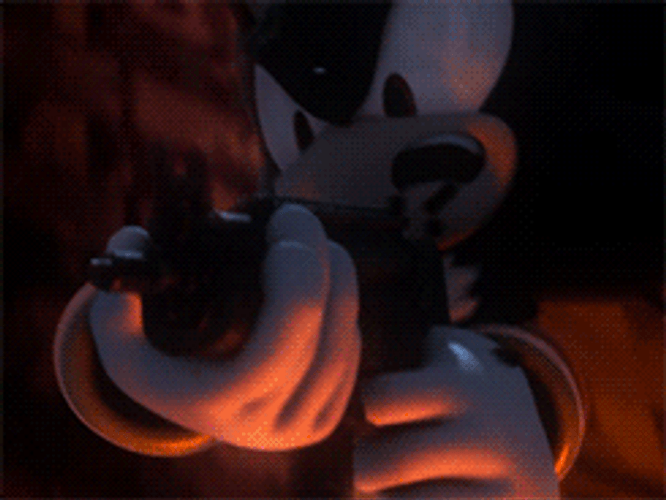 Shadow The Hedgehog Rifle Gun GIF