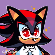 Shadow The Hedgehog With Red Eyes GIF