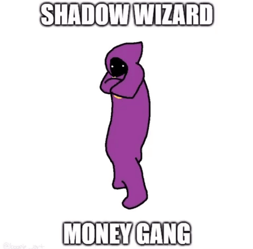 Shadow Wizard Money Gang White Screen Dancing GIF