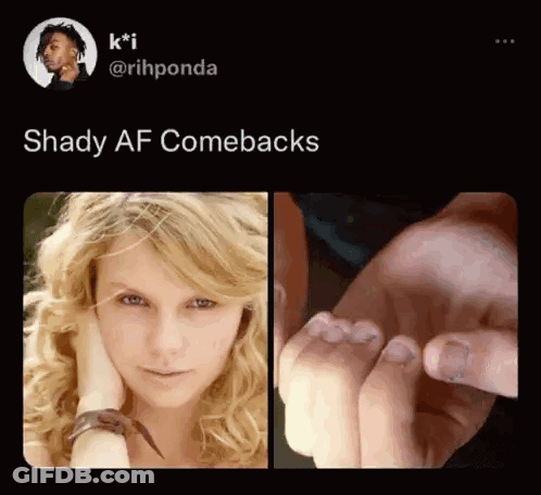 Shady AF Comebacks Woman Face Man Hand GIF