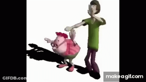 Shaggy And Chicken Dancing GIF