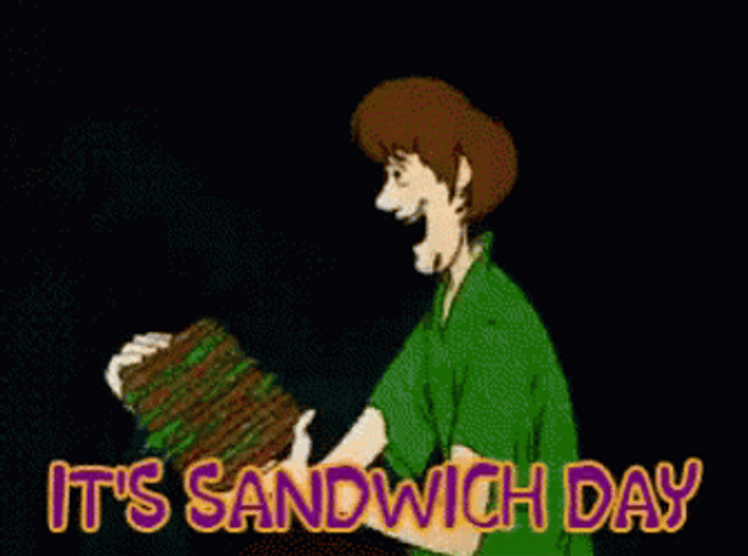 Shaggy Eating Idiot Sandwich GIF