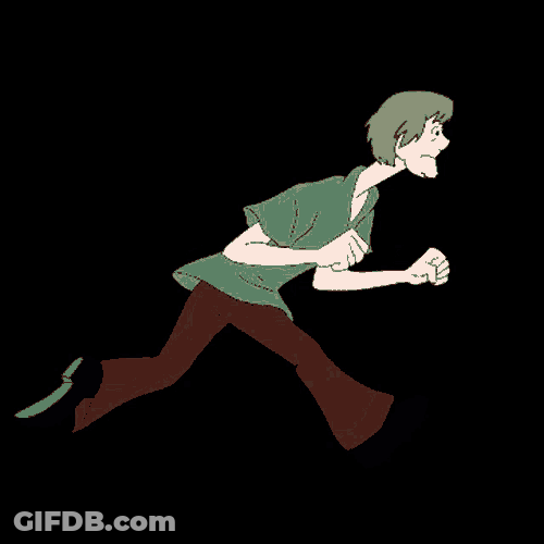 Shagman Running Bye Shagg GIF