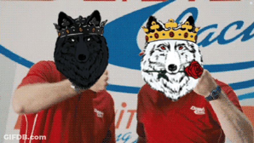 Shake And Bake Wolf Face Swap GIF