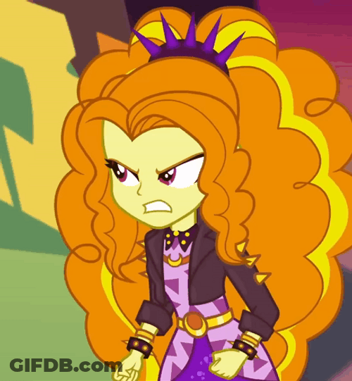 Shake Fist Adagio Dazzle My Little Pony GIF