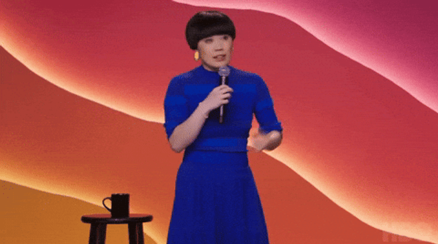 Shake Fist Atsuko Okatsuka GIF