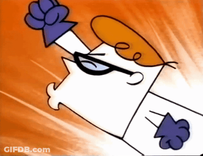Shake Fist Dexters Laboratory GIF
