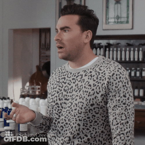Shake Head Schitts Creek Reaction GIF