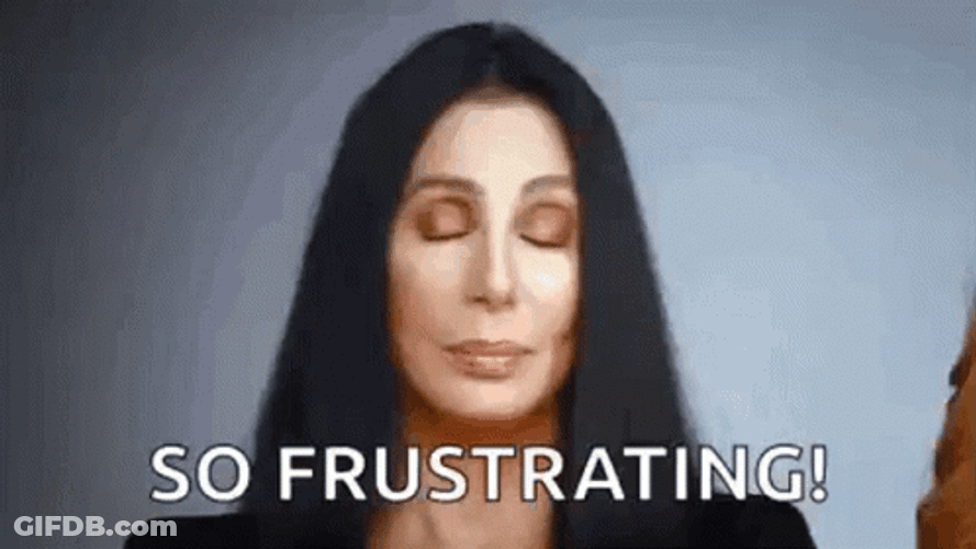 Shake Head So Frustrating GIF