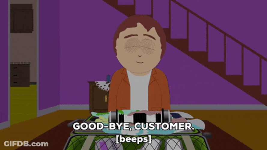 Shake Weight Good Bye Customer South Park GIF