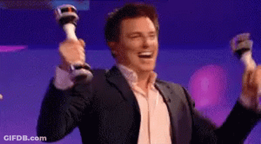 Shake Weight Happy Dancing Guy GIF