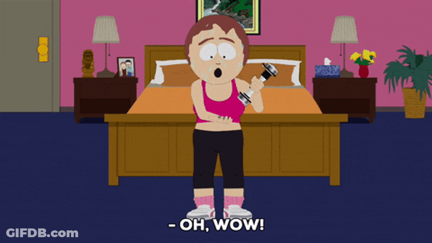 Shake Weight Sleep Mode South Park GIF