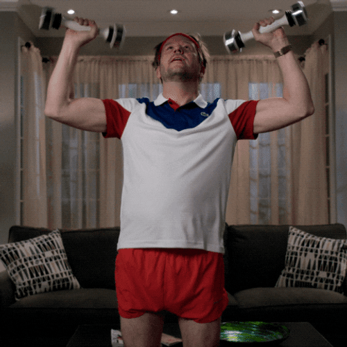 Shake Weight Working Out At Home GIF