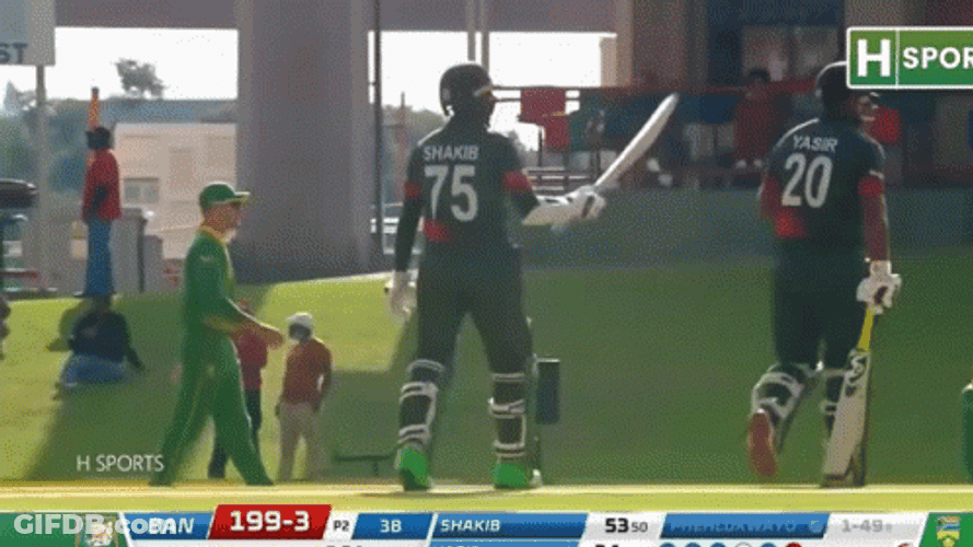 Shakib Al Hasan Batting 50 Runs GIF