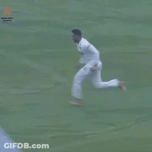 Shakib Al Hasan Rain Cover Slide GIF