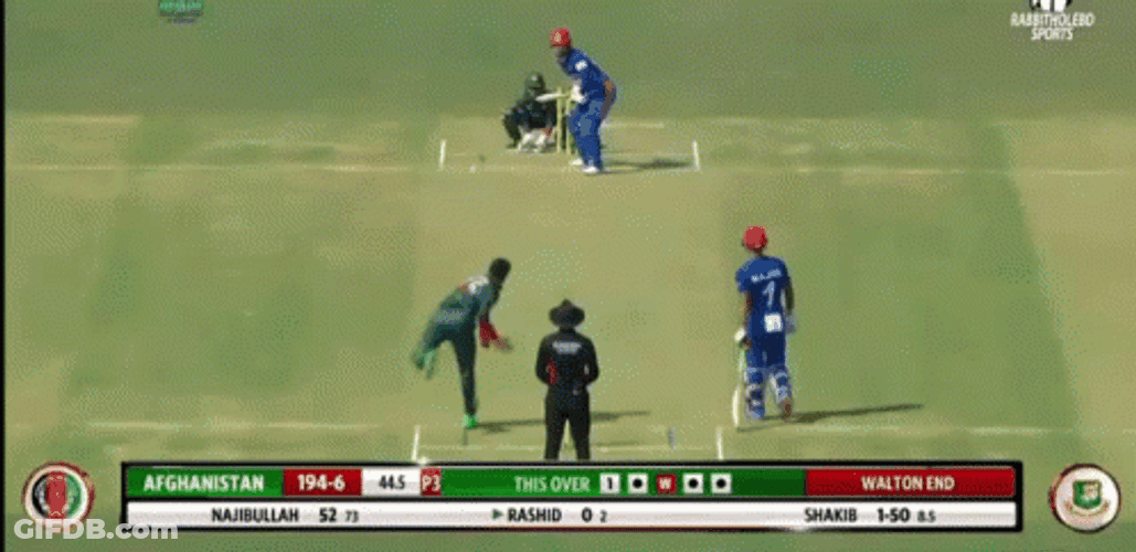 Shakib Al Hasan Vs Rashid Khan GIF