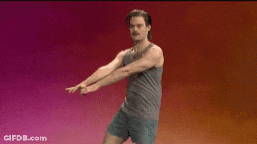 Shaking Bill Hader Dance GIF