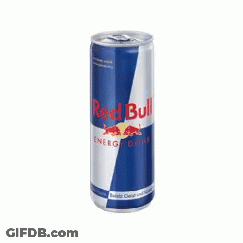 Shaking Red Bull Can GIF