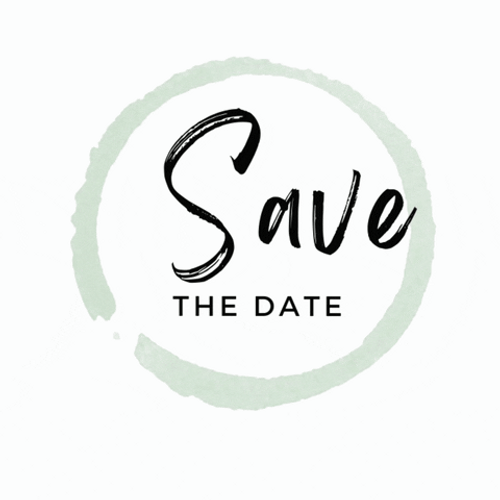 Shaking Save The Date Text GIF
