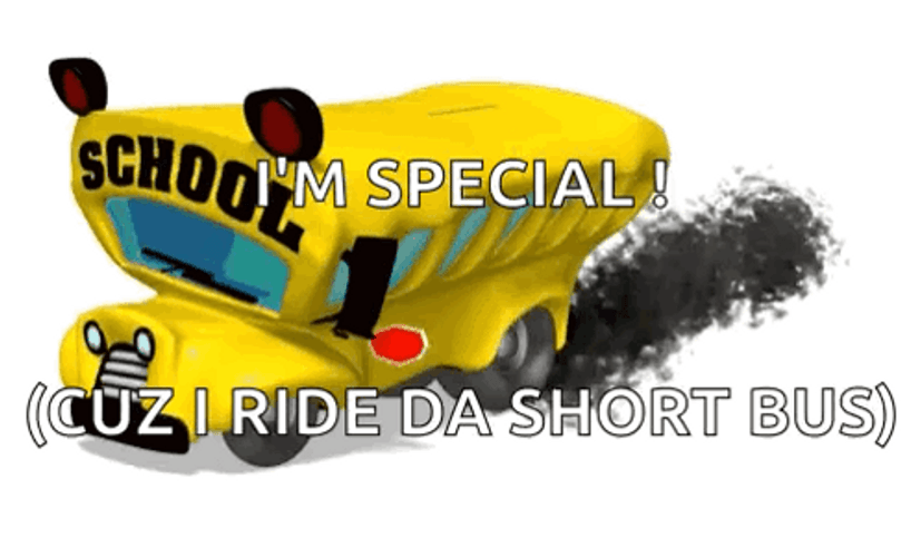 Shaking School Short Bus GIF
