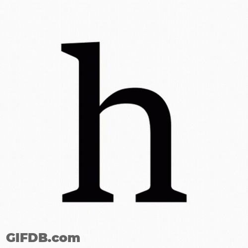 Shaking Small Letter H GIF