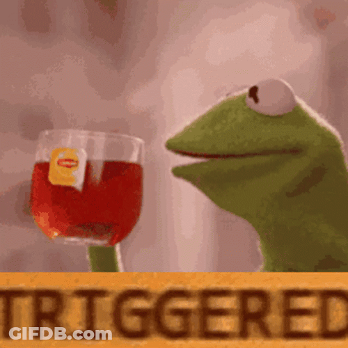 Shaking The Muppets Kermit Tea Triggered GIF