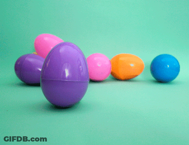 Shaking Violet Easter Bunny Toy GIF