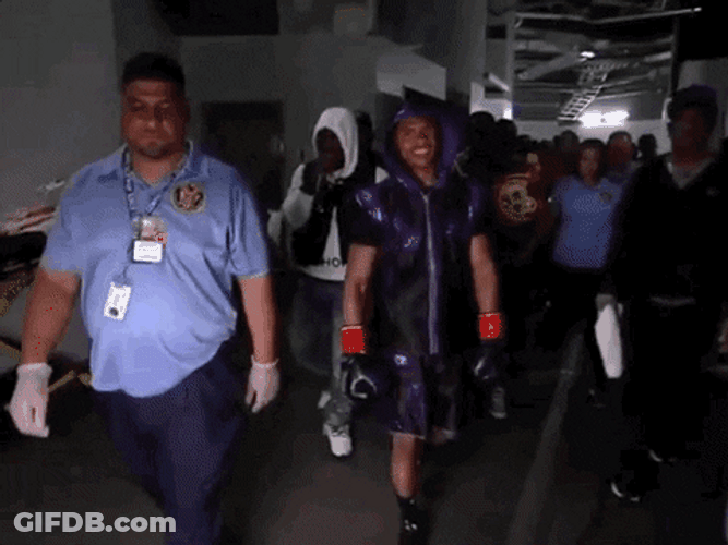 Shakur Stevenson Entrance From Backstage GIF