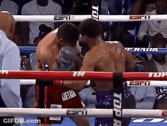 Shakur Stevenson Making Alberto Guevara Fall GIF
