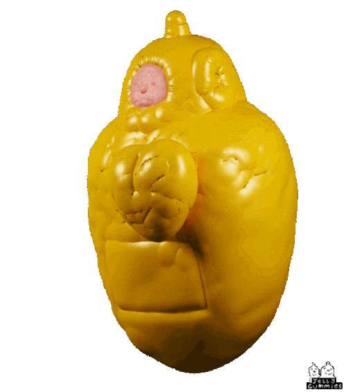 Shaky Yellow Teletubby Jellygummies GIF