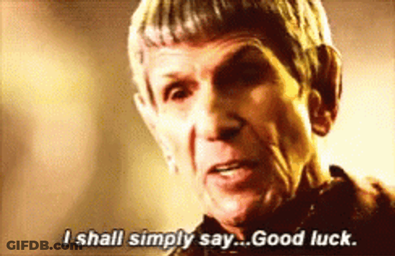 Shall Simply Say Good Luck And God Speed GIF