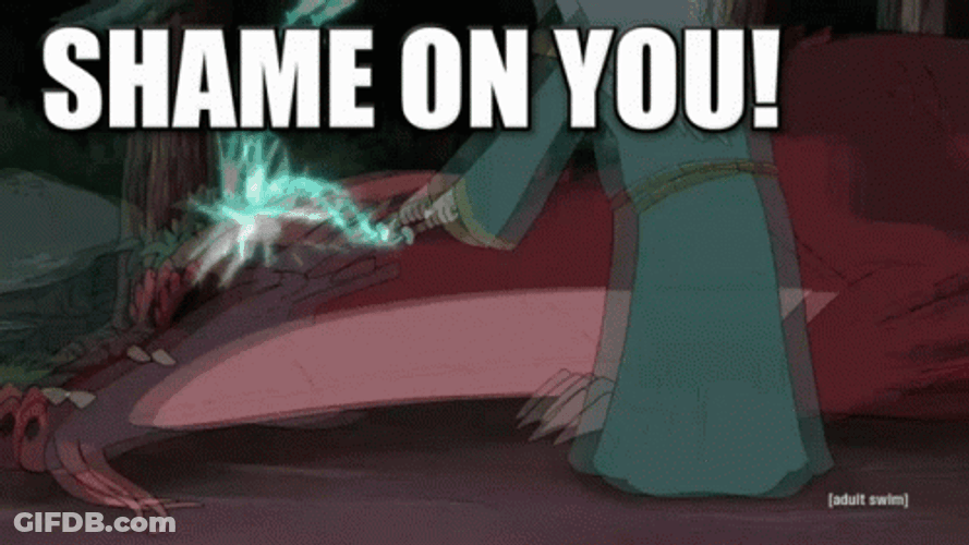 Shame On You Rick And Morty GIF