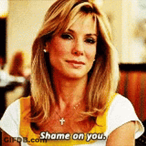 Shame On You Sandra Bullock GIF