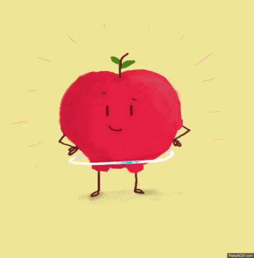Shana Tova Animated Dancing Apple GIF