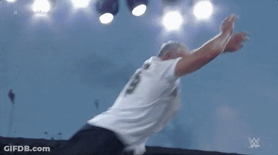 Shane Mcmahon Bad Fall GIF