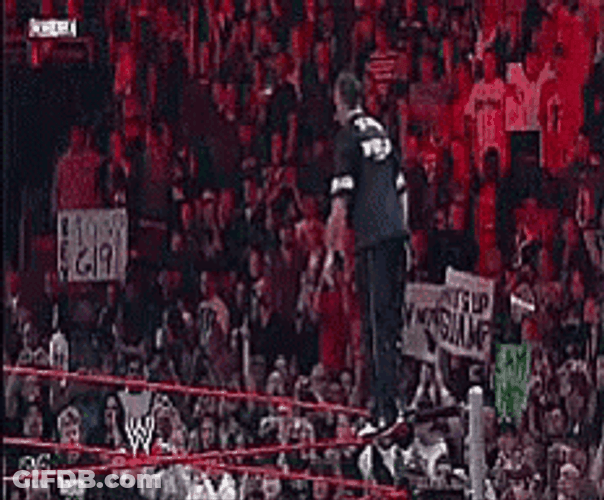 Shane Mcmahon Jump Attack GIF
