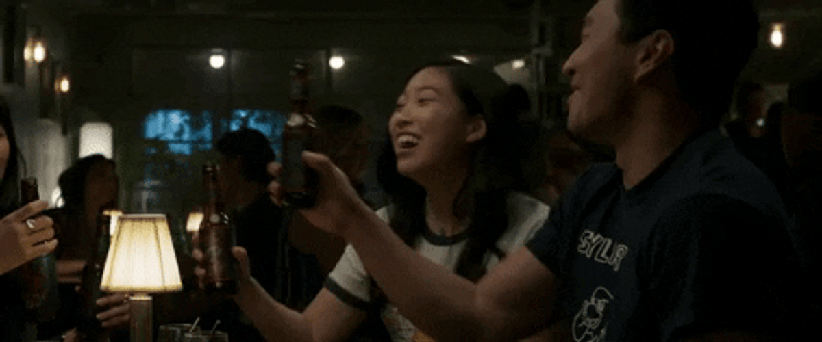 Shang Chi Drinking GIF