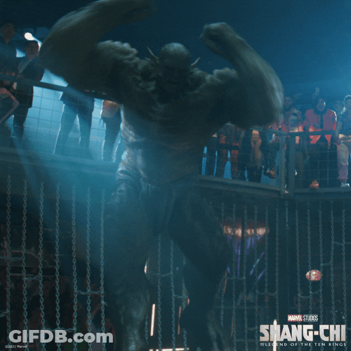 Shang Chi Fighting Abomination GIF