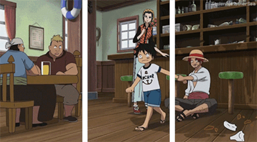 Shanks Dont Leave Luffy One Piece GIF