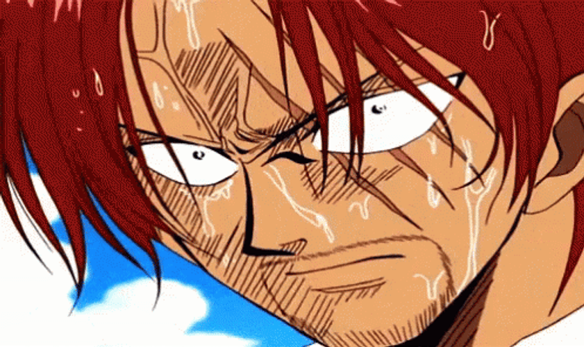 Shanks One Piece Angry Nervouse GIF