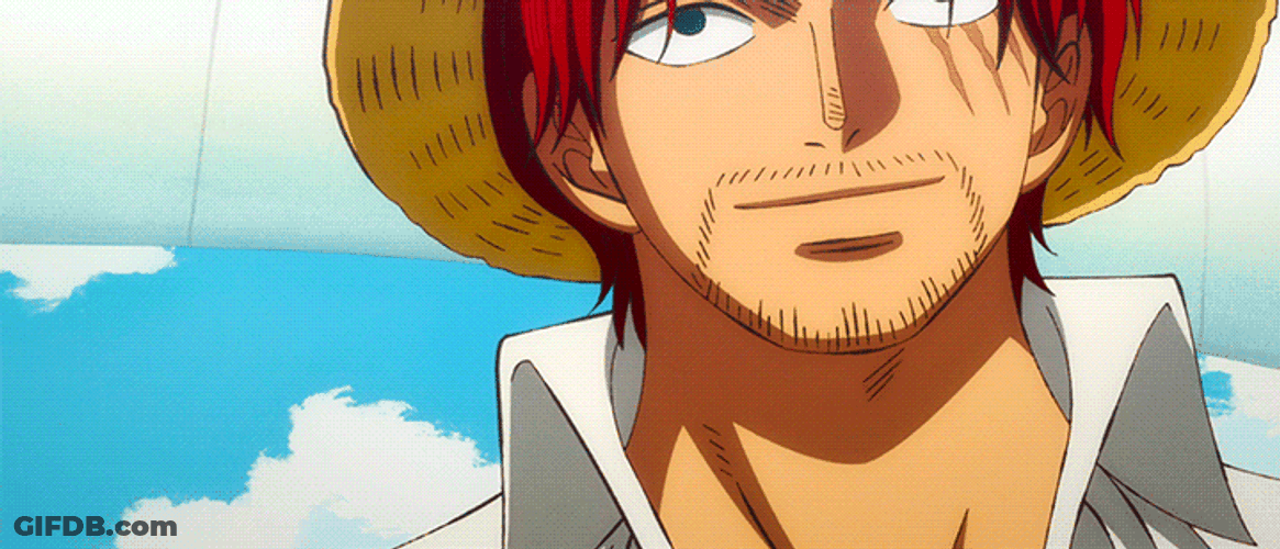 Shanks One Piece Cute Wide Smile GIF