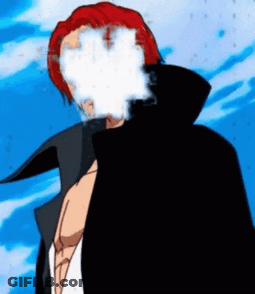 Shanks One Piece Negative Glitch GIF