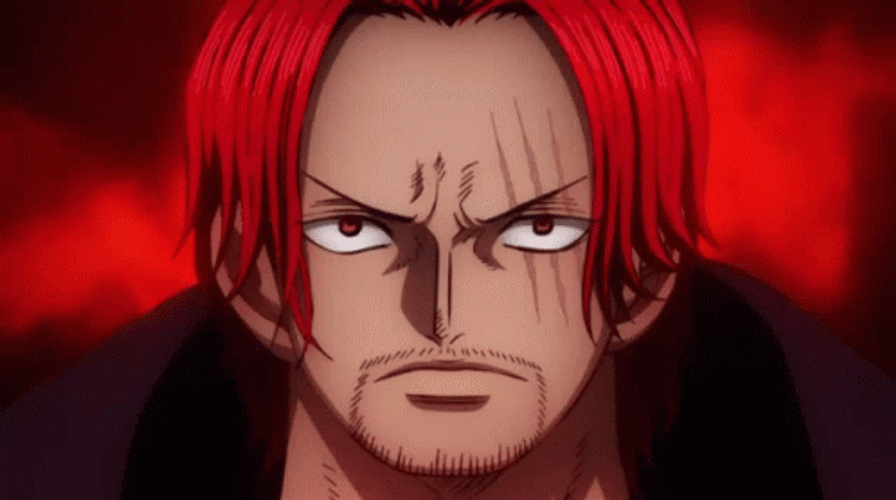 Shanks One Piece Red Eyes Zoom In GIF